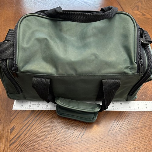 Borsa attrezzi fotocamera Sportspak vintage verde custodia morbida divisori imbottiti tracolla - Foto 10 di 10