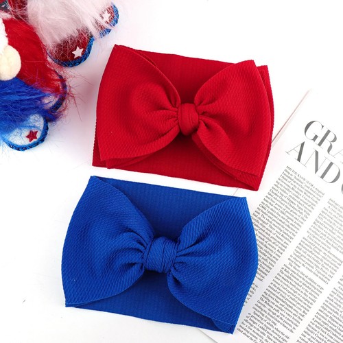 4th of July Baby Bows Headbands Nylon Headbands for Baby Girls Patriotic Hair... - Picture 7 of 8