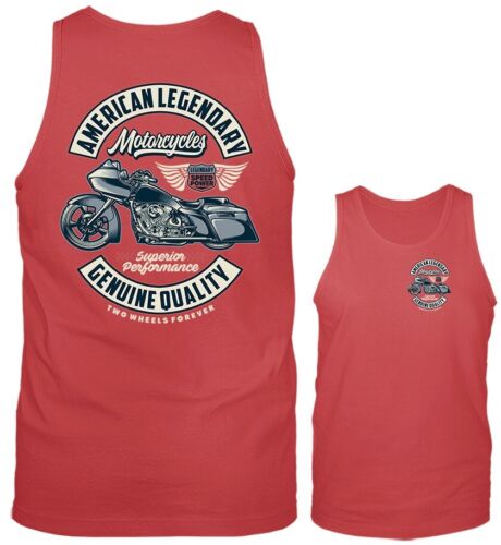 American Legendary Bikers Vintage Classic Motorrad Grafik Tank Top - Bild 6 von 8