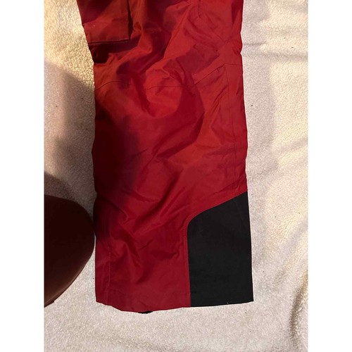 Columbia Sports Wear Ski Pant Men SZ L Red Zipper Insulated Pockets Logo Graphic - Picture 5 of 9