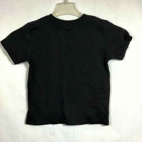 Columbia Soccer Sz M 5/6 Youth Football Boys S/S T-Shirt Black Crew Neck B7-1 - Picture 2 of 2