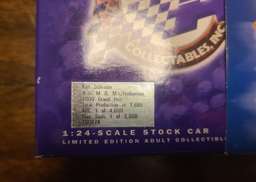 Ken Schrader #36 2000 M&M's / Halloween Grand Prix (1:24 Scale) - Picture 3 of 5