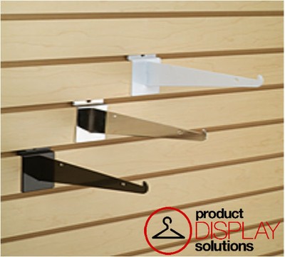New or Retail Heavy Duty Slatwall White Shelf Bracket 16 inch