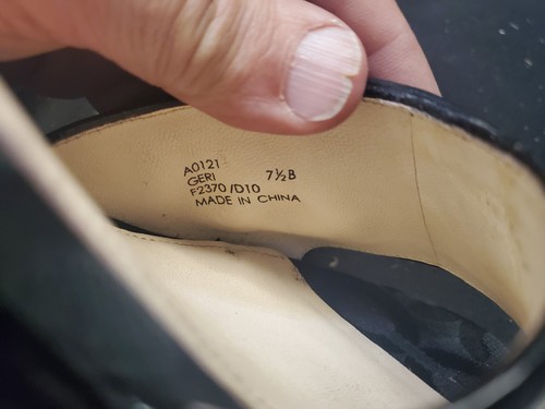 Coach Women's Geri Wedge Slide Sandals Heels Sz 7.5M Black Patent Leather Canvas - Picture 12 of 14