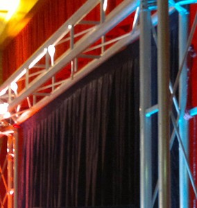 Black Pleated Velvet Drapes Curtains 3x 3m 365gsm Stage