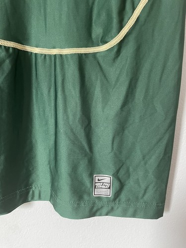 Boys Nike Dry Fit Shirt Sports Top Green & Gold Size XL T-shirt Pro Combat - Picture 4 of 7