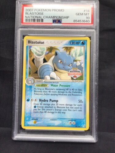 Pokemon Cards: National Championship Promo: Blastoise 14/100 PSA 10 - Picture 2 of 6