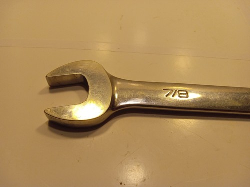Snap On OEX28B SAE 7/8 Chrome 12 Point Combination Wrench USA(CJR27) - Bild 4 von 7