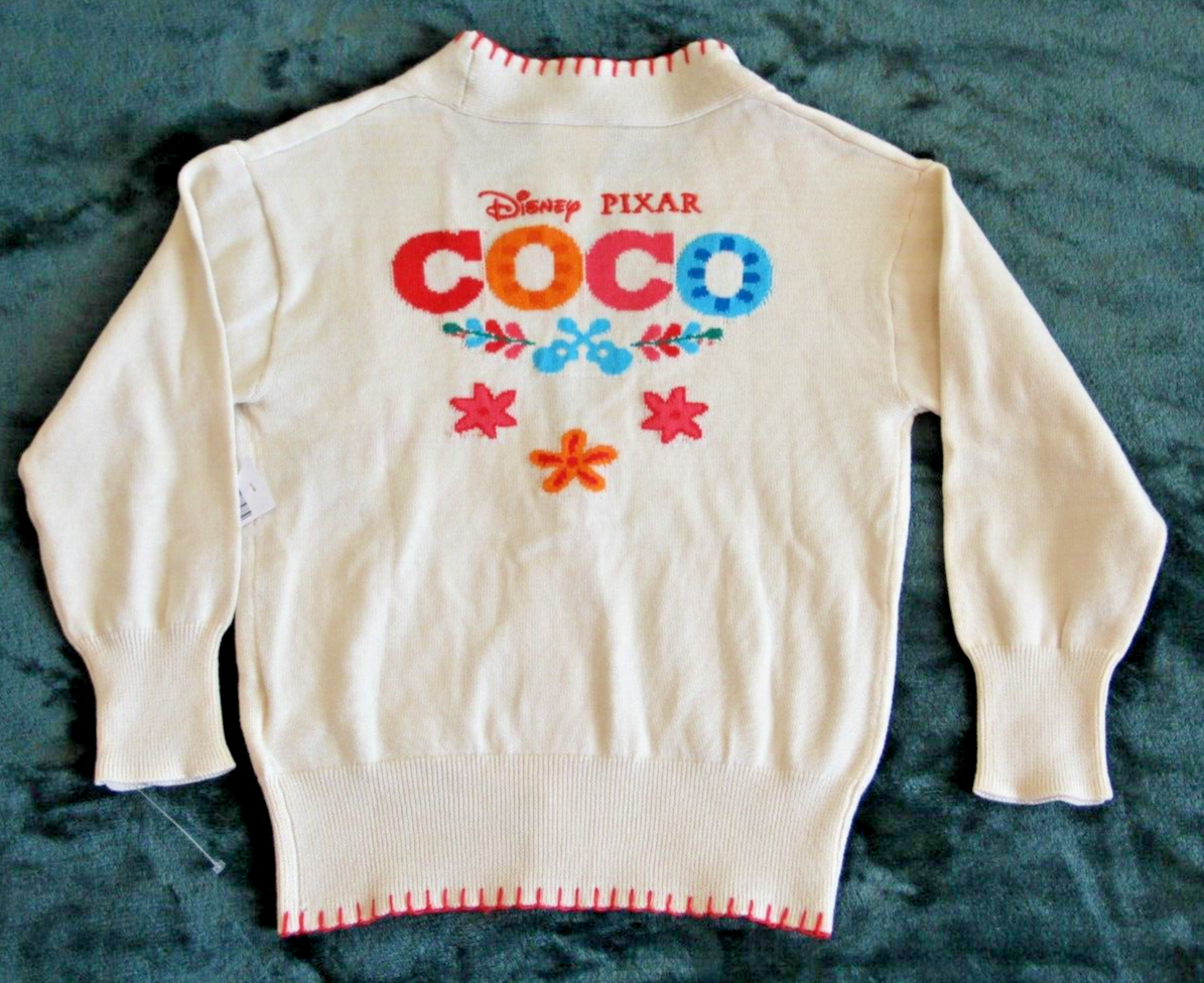 NWT Girls Disney Pixar Coco Cardigan Sweater