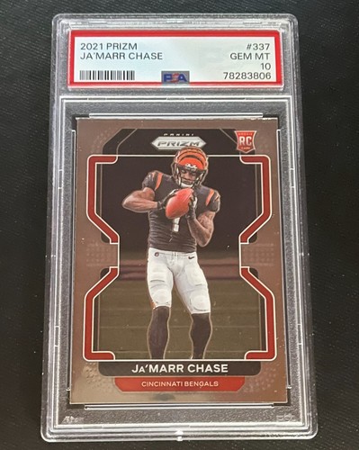 2021 Prizm Ja'Marr Chase #337 PSA 10 GEM MT