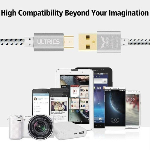 3 Pack Micro USB Charging Cable Fast Charger Data Sync Lead for Galaxy LG Sony - Picture 9 of 11