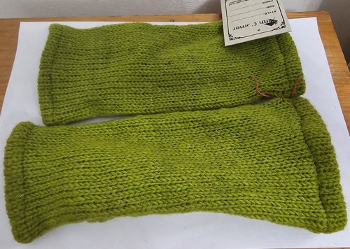 HANDGESTRICKTE Wollhandschuhe Vlies gefütterter Handschuh Handgelenkwärmer Skiwolle Handschuh - Bild 22 von 31