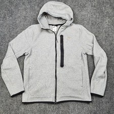 Nike Sportswear Tech Fleece Jacket Mens Medium Gray Run Full Zip Athletic Hoodie