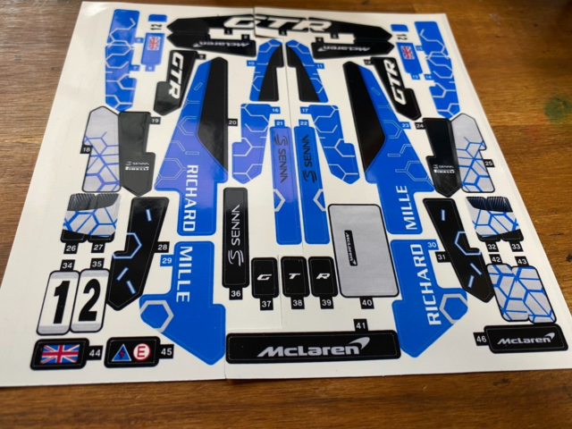 Custom Stickers Decal for Lego Set 42123- McLaren Senna GTR™ Custom Stickers Decal for Lego Set 42123- McLaren Senna GTR™