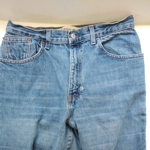 Gap Denim Classic Straight Jeans Women's size 12L - 34 inseam Blue 5-Pocket - Picture 2 of 11