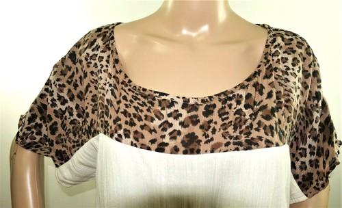 Camisa blusa camisa para mujer Millenium talla M XL bohemio gitano estampado animal - Imagen 5 de 11