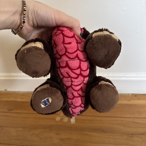 GANZ Webkinz CoCoa Dinosaur 8" Plush Stuffed Animal Brown Red No Code Valentines - Picture 14 of 16