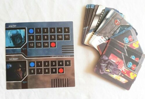 Star Wars Epic Duels Game Replacement (31) Jango Fett Zam Cards Character Chart - Picture 1 of 5