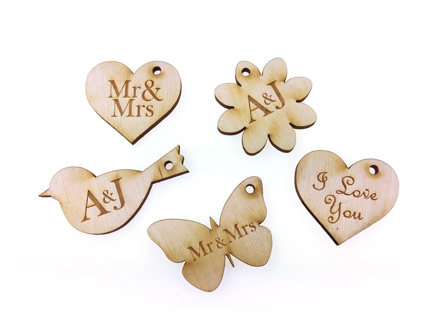 Wedding Christening. Favours 60 Ivory Wine Glass Charms With Butterflies