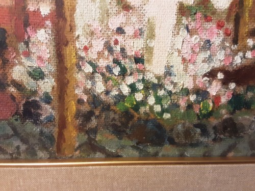 OLIO SU TELA (CREDO) FIRMATO FRASI DIM. QUADRO 30X26 DIM. CORNICE COMPRESA 48X43 - Foto 16 di 18