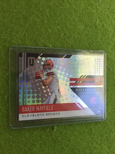 BAKER MAYFIELD ROOKIE CARD UNPARALLELED PRIZM REFRACTOR RC Holo 2018 Panini - Picture 4 of 12