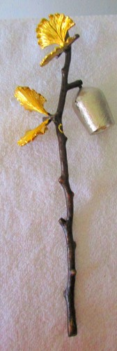 Michael Aram Butterfly Ginkgo Candle Snuffer~New~12" tall - Picture 4 of 7