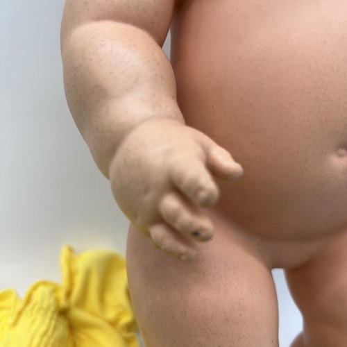 Mattel Doll Drink And Wet Baby 1969 Vintage Rubber With Yellow Dress - Picture 6 of 18