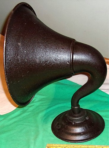 Atwater Kent Horn Speaker w/Base Clean! (1925) & Driver Parts for Resto or Parts
