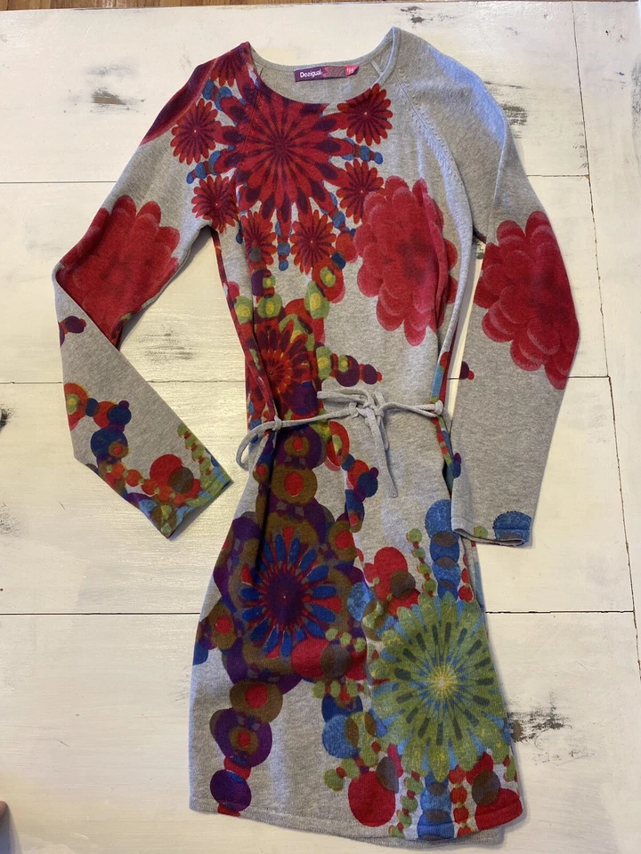 vestido manga larga desigual niñas 11/12 Foto 3 de 4