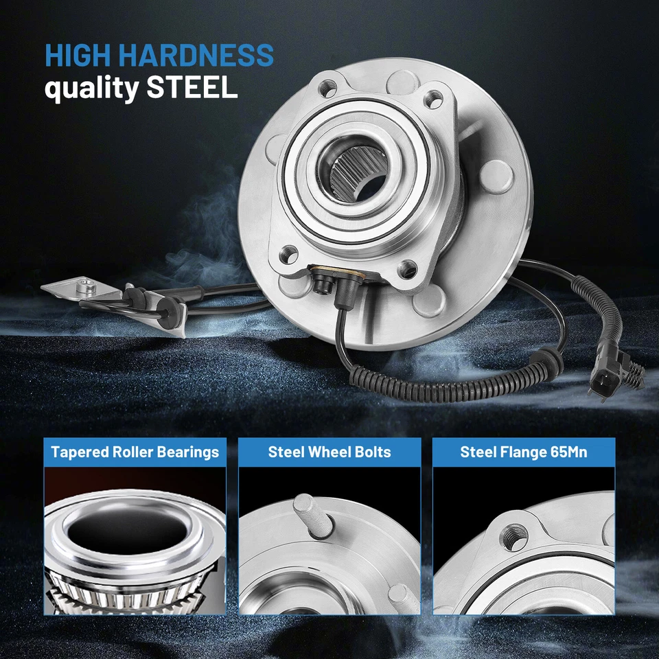 2x Front Wheel Hub & Bearing for 2008-2016 Chrysler Town Country 3.6L V8 513273 - Изображение 3 из 4