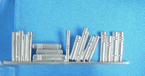 Krawattennadel Buchregal Bücher 5,8 cm silbern matt - tiebar bookshelf NM0102 +b - Bild 6 von 12