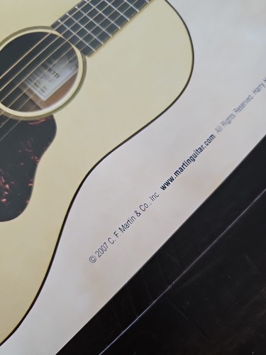 RARE 2007 SPECIAL ED. MARTIN GUITAR Ditson Dreadnaught III READY TO FRAME POSTER - Picture 5 of 9