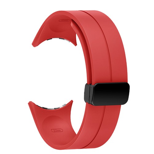 Silikon Armband Magnet Faltschließe Sportarmband für Google Pixel Watch 3 45mm - Bild 10 von 19