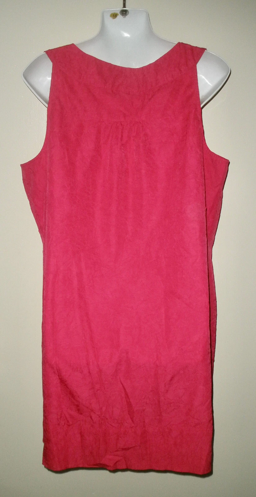 VETEMENTS #969 Abito donna 18 corsie Bryant Fushia magenta rosa tubino slip on