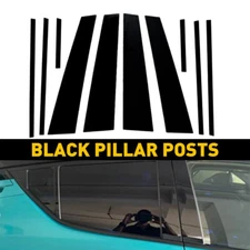 For 2019-2021 TOYOTA RAV4 2020 Door Pillar Windows Post Cover Trim Black 10Pcs