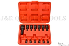 13PC IMPACT STAR TORX TORK SOCKET TAMPER RESISTANT PROOF DRIVER TOOL SET BIT KIT
