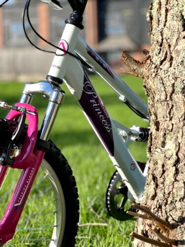 Basis Princess 20" Girls Bicycle Kids Mountain Bike Dual Suspension MTB White - Picture 9 of 10