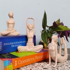 Set of Three Modern Art Yoga Lady showpiece for Living Room Home Decor