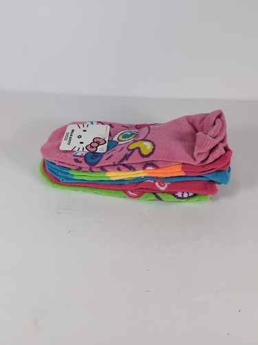 Hello Kitty Monster Socks Japanese Sanrio Women’s Sz 4-10 Neon Colorful 5 Pairs - Picture 2 of 8