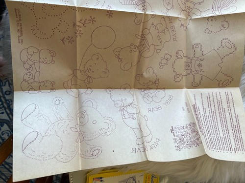 #3809 Lotsa Bears Aunt Martha Hot Iron Embroidery Transfer Pattern Original - Bild 3 von 3