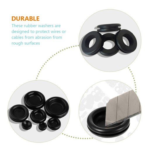 3 Sets Rubber Ring Washer Car Ac Firewall Hole Plug Grommets for Cables - Picture 5 of 12