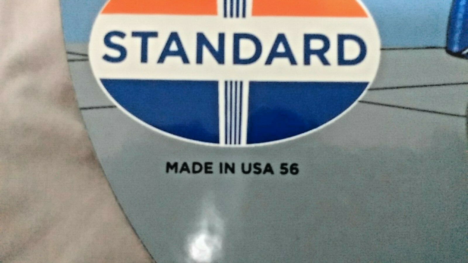 Porcelain Standard Oil Aviation Fuel Sign Nieuwe reguliere winkel