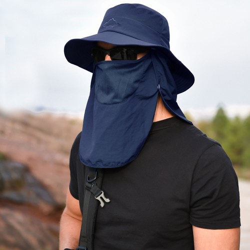 Men/Women Waterproof Wide Brim Bucket Hat Foldable Boonie Hat for Fishing Hiking - Picture 162 of 218