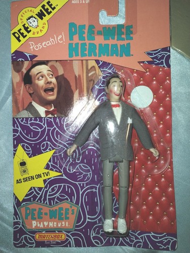 PEE WEE HERMAN 6" Poseable Doll Action Figure Matchbox 1988 Playhouse In Package