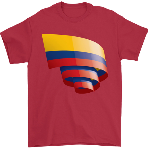 Rizado Columbia Bandera Colombino Día Fútbol Hombre Camiseta 100% de Algodón - Imagen 3 de 105