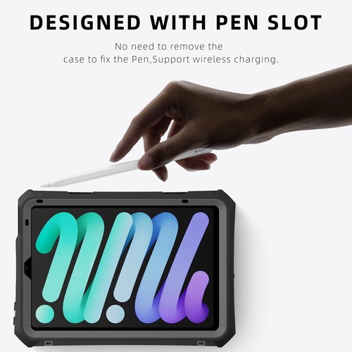 Waterproof Shockproof Full Hybrid Case Cover for Apple iPad Mini6 / Mini 7 - 第 8/13 張圖片