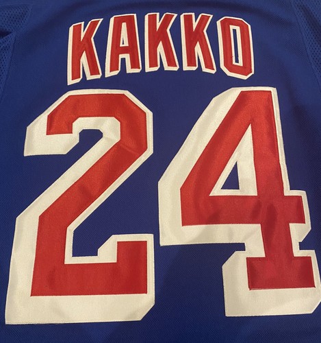 Adidas New York Rangers Kaapo Kakko Jersey Mens Sz 54 Blue W/Fight Strap NHL EUC - Picture 9 of 16