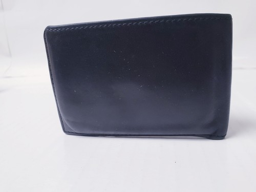 New Tumi Delta Global ID Lock Card Holder Men Leather Black Wallet Billfold - Picture 6 of 11