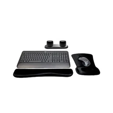 New Logitech MK540 Keyboard/Mouse Set + 2 Pro Speakers, Gel Wrist/Mouse Pads