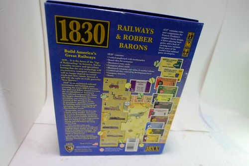 1830 Eisenbahnen und Räuberbarone, Mayfair Games gebraucht zurückgegeben in Schrumpfbox dmg - Bild 2 von 24